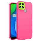 For OPPO Realme C12 / C25 Eagle Eye Lens Oily Feel TPU + PC Phone Case(Rose Red) - 1