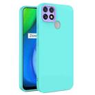 For OPPO Realme C12 / C25 Eagle Eye Lens Oily Feel TPU + PC Phone Case(Light Green) - 1