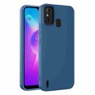 For TECNO Spark 6 Go Eagle Eye Lens Oily Feel TPU + PC Phone Case(Sapphire Blue + Black) - 1