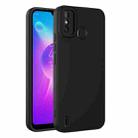 For TECNO Spark 6 Go Eagle Eye Lens Oily Feel TPU + PC Phone Case(Black) - 1