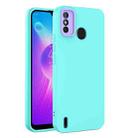 For TECNO Spark 6 Go Eagle Eye Lens Oily Feel TPU + PC Phone Case(Light Green) - 1