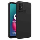 For Motorola Moto G10 / G20 / G30 Eagle Eye Lens Oily Feel TPU + PC Phone Case(Black) - 1