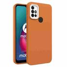 For Motorola Moto G10 / G20 / G30 Eagle Eye Lens Oily Feel TPU + PC Phone Case(Brown) - 1