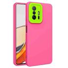 For Xiaomi Mi 11T / 11T Pro Eagle Eye Lens Oily Feel TPU + PC Phone Case(Rose Red) - 1