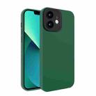 Eagle Eye Lens Oily Feel TPU + PC Phone Case For iPhone 12(Dark Green + Black) - 1