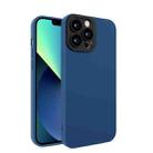 Eagle Eye Lens Oily Feel TPU + PC Phone Case For iPhone 12 Pro(Sapphire Blue + Black) - 1