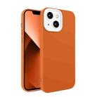 For iPhone 13 Eagle Eye Lens Oily Feel TPU + PC Phone Case(Brown) - 1