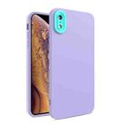 Eagle Eye Lens Oily Feel TPU + PC Phone Case For iPhone XR(Purple) - 1