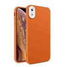 Eagle Eye Lens Oily Feel TPU + PC Phone Case For iPhone XR(Brown) - 1