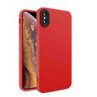 Eagle Eye Lens Oily Feel TPU + PC Phone Case For iPhone XS Max(Red + Black) - 1