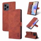 For Honor 60 SE AZNS Skin Feel Calf Texture Horizontal Flip Leather Phone Case(Brown) - 1