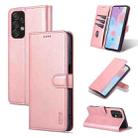 For Samsung Galaxy A23 5G AZNS Skin Feel Calf Texture Horizontal Flip Leather Phone Case(Rose Gold) - 1