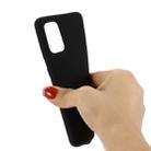 For Galaxy S20 Solid Color Liquid Silicone Shockproof Full Coverage Protective Case(Black) - 3
