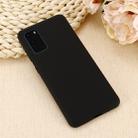 For Galaxy S20 Solid Color Liquid Silicone Shockproof Full Coverage Protective Case(Black) - 6