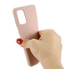 For Galaxy S20 Solid Color Liquid Silicone Shockproof Full Coverage Protective Case(Pink) - 3