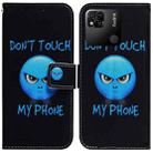 For Xiaomi Redmi 10A Coloured Drawing Leather Phone Case(Anger) - 1