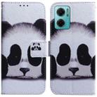 For Xiaomi Redmi Note 11E / Redmi 10 5G Coloured Drawing Leather Phone Case(Panda) - 1