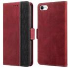 For iPhone SE 2022 / SE 2020 / 8 / 7 Stitching Magnetic RFID Leather Case(Red) - 2