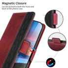 For iPhone SE 2022 / SE 2020 / 8 / 7 Stitching Magnetic RFID Leather Case(Red) - 4