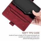 For iPhone SE 2022 / SE 2020 / 8 / 7 Stitching Magnetic RFID Leather Case(Red) - 5