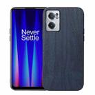 For OnePlus Nord CE 2 5G Wood Texture PU Phone Case(Blue) - 1