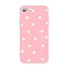 For iPhone 6s / 6 Multiple Love-hearts Pattern Colorful Frosted TPU Phone Protective Case(Pink) - 1