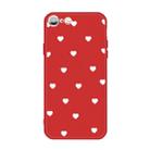 For iPhone 6s / 6 Multiple Love-hearts Pattern Colorful Frosted TPU Phone Protective Case(Red) - 1