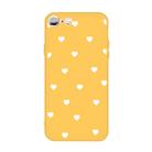 For iPhone 6s / 6 Multiple Love-hearts Pattern Colorful Frosted TPU Phone Protective Case(Yellow) - 1