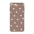 For iPhone 6s / 6 Multiple Love-hearts Pattern Colorful Frosted TPU Phone Protective Case(Khaki) - 1