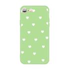 For iPhone 6s / 6 Multiple Love-hearts Pattern Colorful Frosted TPU Phone Protective Case(Green) - 1