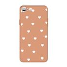 For iPhone 6s / 6 Multiple Love-hearts Pattern Colorful Frosted TPU Phone Protective Case(Coral Orange) - 1