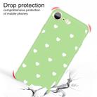 For iPhone SE 2022 / SE 2020 / 8 / 7 Multiple Love-hearts Pattern Colorful Frosted TPU Phone Protective Case(Green) - 3