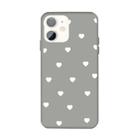 For iPhone 11 Multiple Love-hearts Pattern Colorful Frosted TPU Phone Protective Case(Gray) - 1