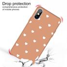 For iPhone XS Max Multiple Love-hearts Pattern Colorful Frosted TPU Phone Protective Case(Coral Orange) - 3
