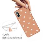 For iPhone XS Max Multiple Love-hearts Pattern Colorful Frosted TPU Phone Protective Case(Coral Orange) - 4