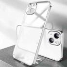 For iPhone 13 Plating Frosted Shockproof Phone Case(Silver) - 1