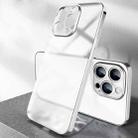 For iPhone 12 Pro Max Plating Frosted Shockproof Phone Case(Silver) - 1