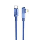 hoco U108 20W USB-C / Type-C to 8 Pin PD Charging Data Cable, Cable Length:1.2m(Blue) - 1