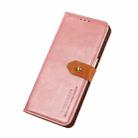 For Sony Xperia 1 IV KHAZNEH Dual-color Cowhide Texture Leather Phone Case(Rose Gold) - 4