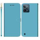 For OPPO Realme C31 Imitated Mirror Surface Leather Phone Case(Blue) - 1