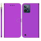 For OPPO Realme C31 Imitated Mirror Surface Leather Phone Case(Purple) - 1