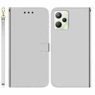 For OPPO Realme C35 Imitated Mirror Surface Leather Phone Case(Silver) - 1