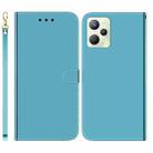 For OPPO Realme C35 Imitated Mirror Surface Leather Phone Case(Blue) - 1