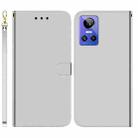 For OPPO Realme GT Neo3 Imitated Mirror Surface Leather Phone Case(Silver) - 1