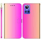 For OPPO Realme GT Neo3 Imitated Mirror Surface Leather Phone Case(Gradient Color) - 1