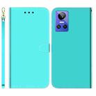 For OPPO Realme GT Neo3 Imitated Mirror Surface Leather Phone Case(Mint Green) - 1