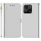 For Xiaomi Redmi 10A Imitated Mirror Surface Leather Phone Case(Silver) - 1