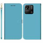 For Xiaomi Redmi 10A Imitated Mirror Surface Leather Phone Case(Blue) - 1