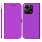 For Xiaomi Redmi 10A Imitated Mirror Surface Leather Phone Case(Purple) - 1