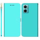 For Xiaomi Redmi Note 11E / Redmi 10 5G Imitated Mirror Surface Leather Phone Case(Mint Green) - 1